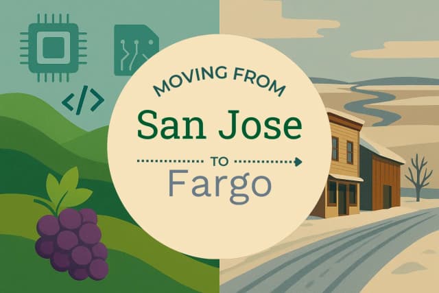Moving from San Jose to Fargo