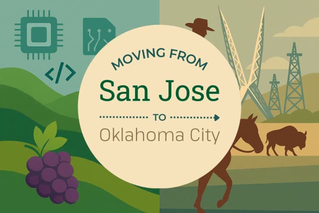 Moving from San Jose to Oklahoma City