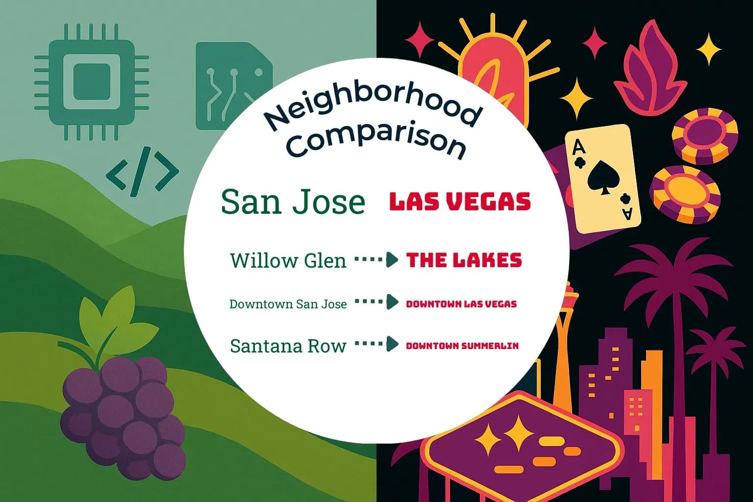 San Jose vs Las Vegas Neighborhood Comparison