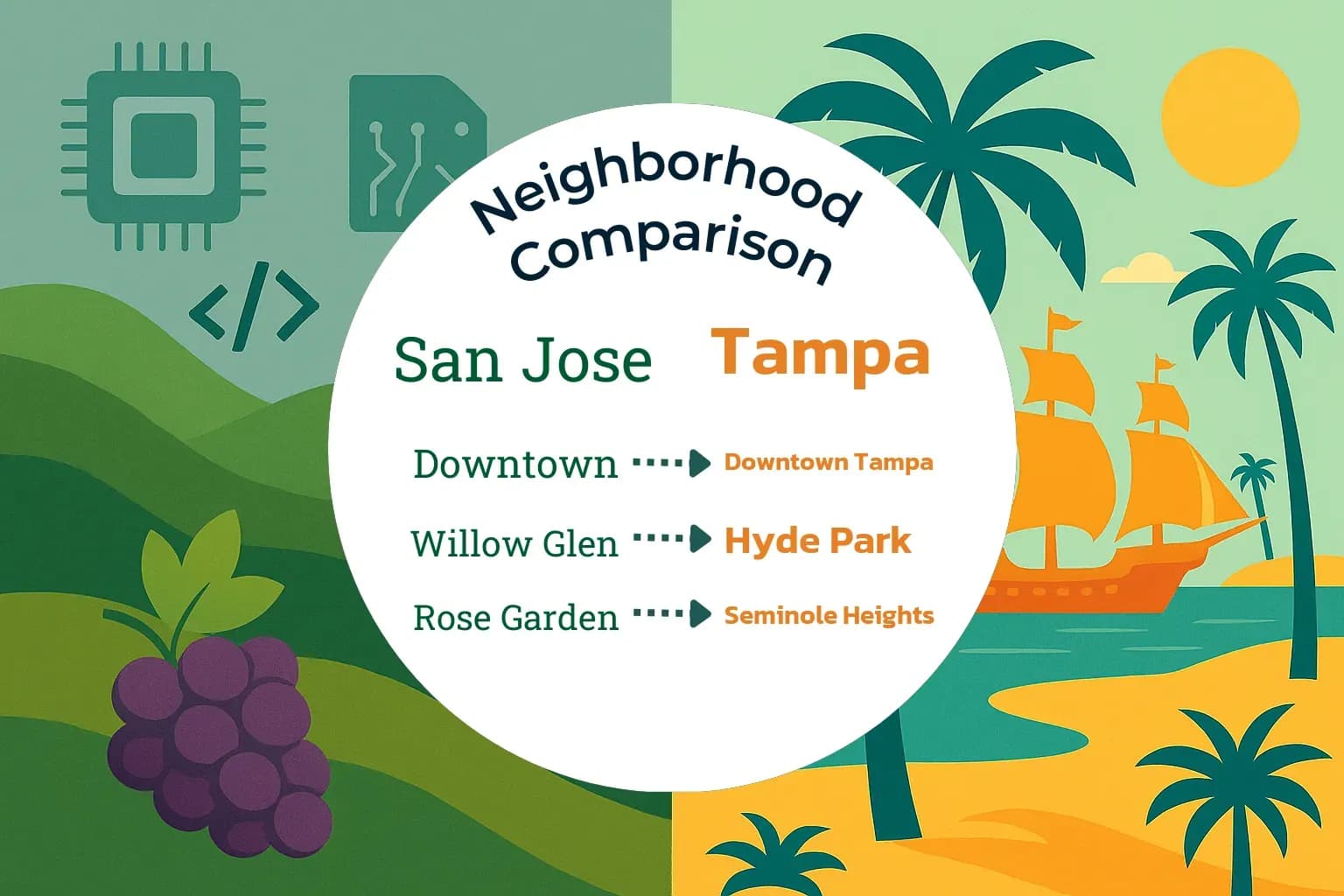 San Jose vs Tampa Neighborhood Comparison