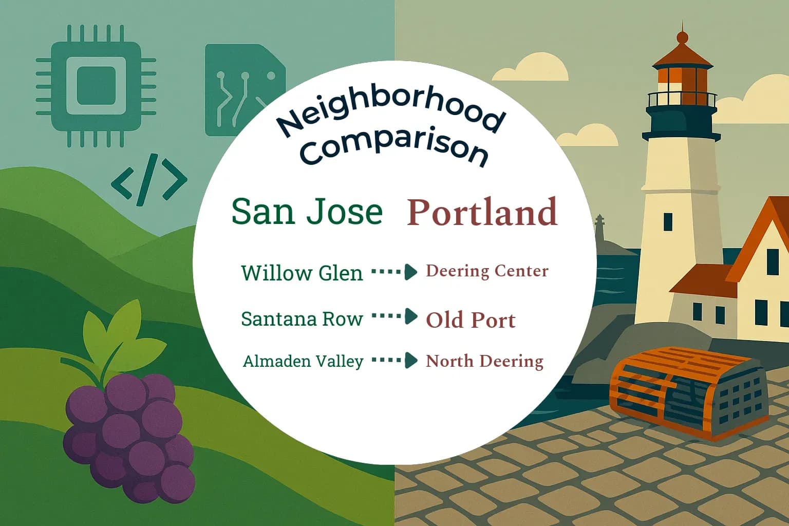 San Jose vs Portland Neighborhood Comparison