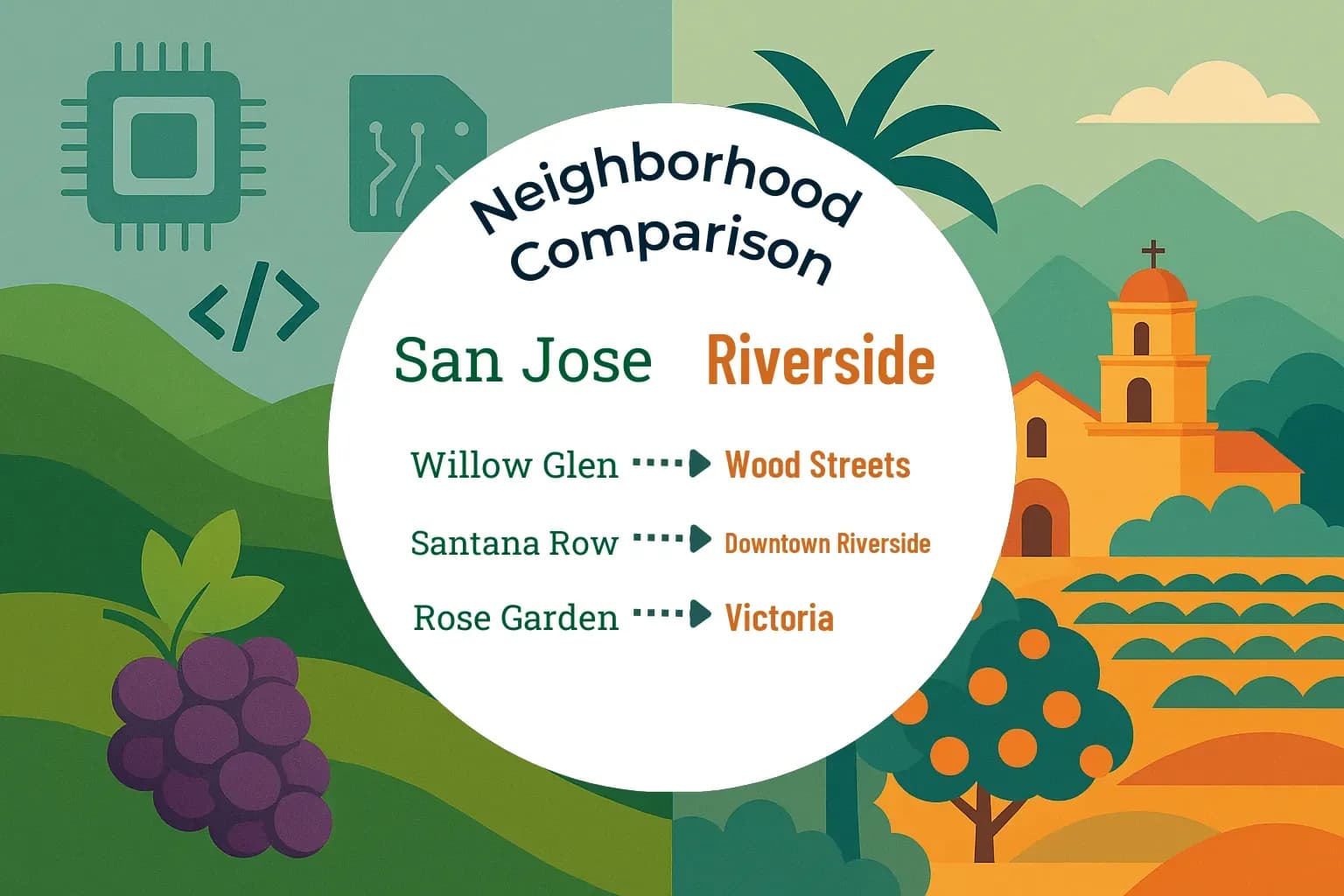 San Jose vs Riverside Neighborhood Comparison