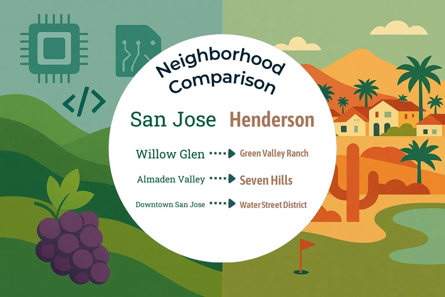 San Jose vs Henderson Neighborhood Comparison