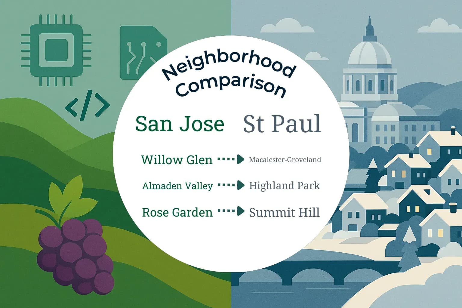 San Jose vs St. Paul Neighborhood Comparison
