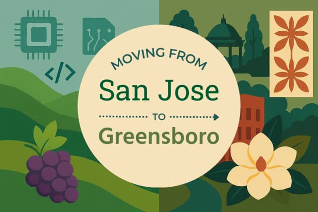 Moving from San Jose to Greensboro
