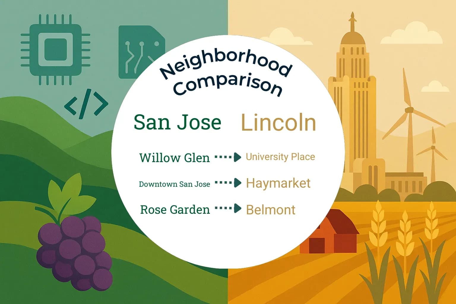 San Jose vs Lincoln Neighborhood Comparison