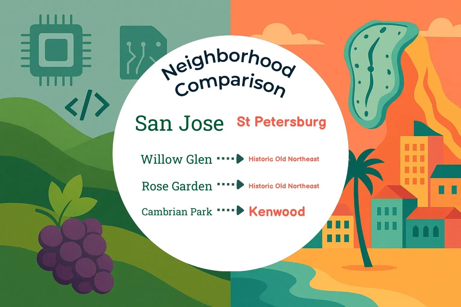 San Jose vs St. Petersburg Neighborhood Comparison