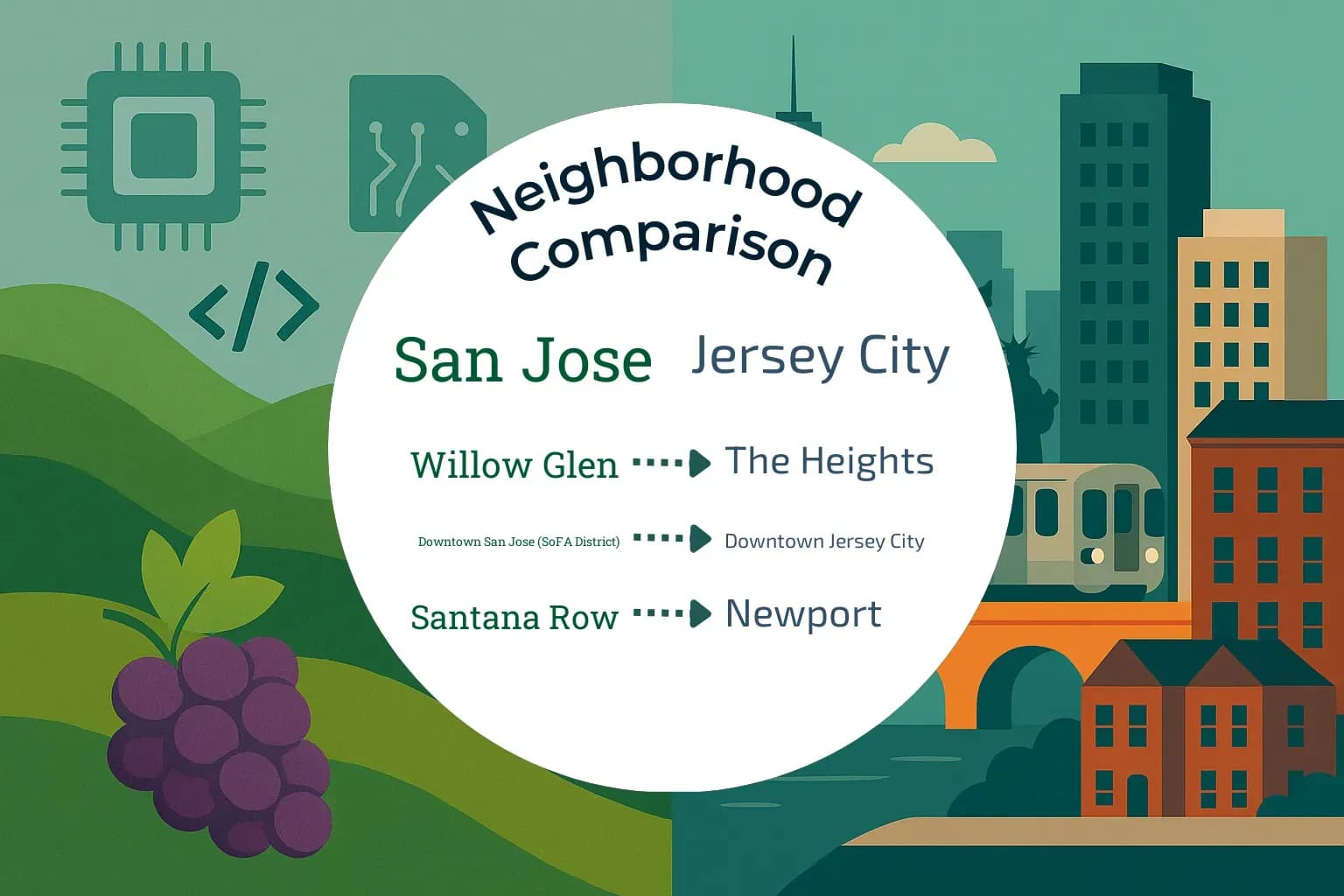 San Jose vs Jersey City Neighborhood Comparison