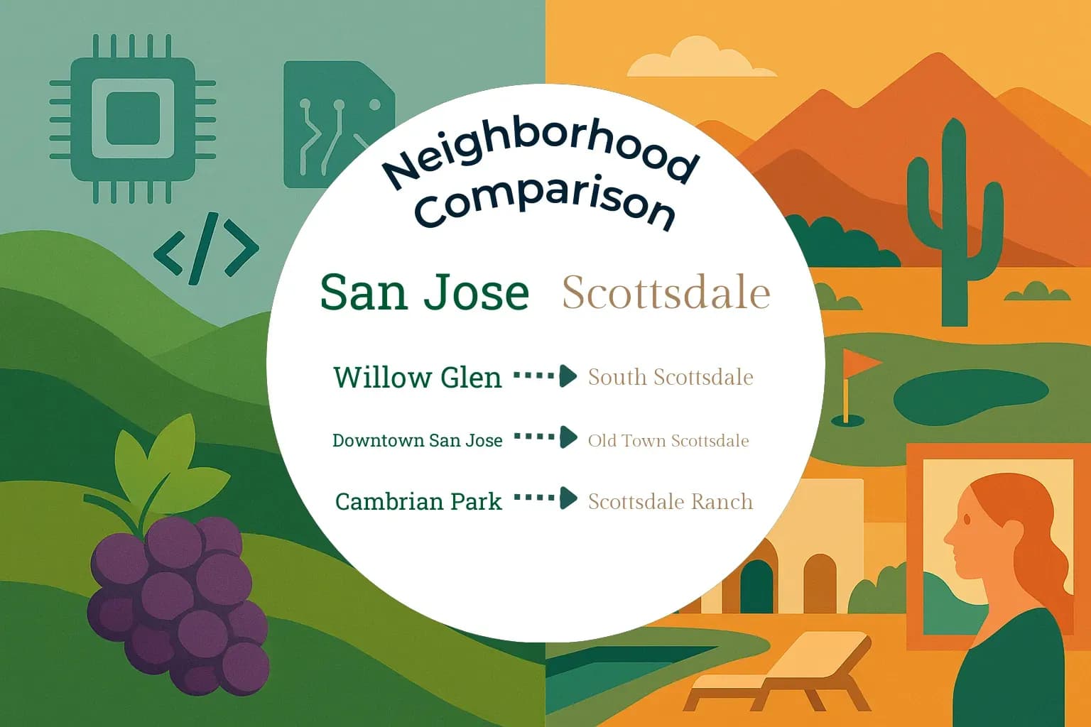 San Jose vs Scottsdale Neighborhood Comparison