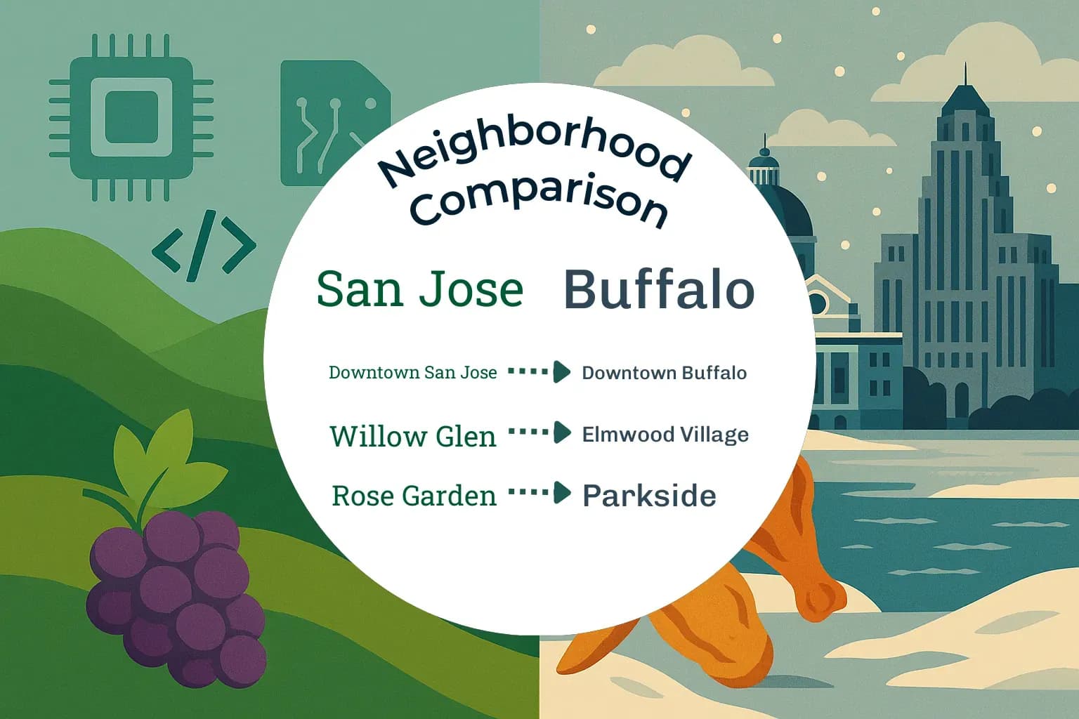 San Jose vs Buffalo Neighborhood Comparison