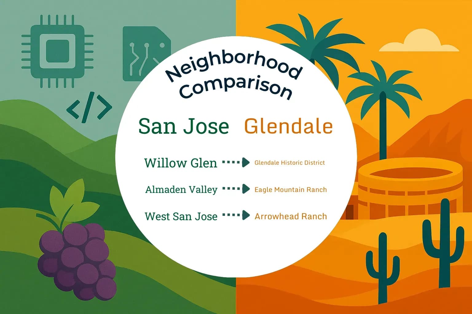 San Jose vs Glendale Neighborhood Comparison