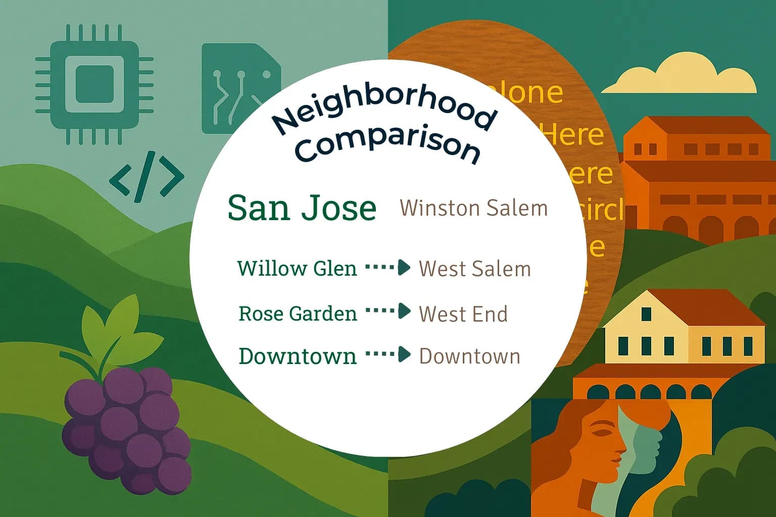 San Jose vs Winston Salem Neighborhood Comparison