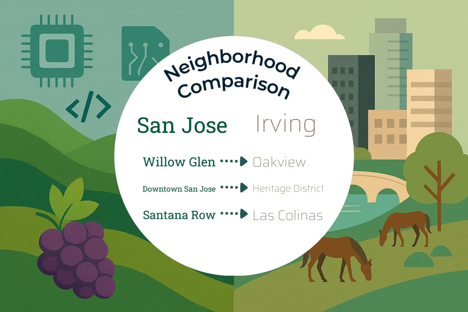 San Jose vs Irving Neighborhood Comparison