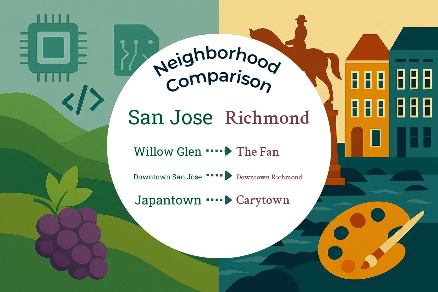 San Jose vs Richmond Neighborhood Comparison