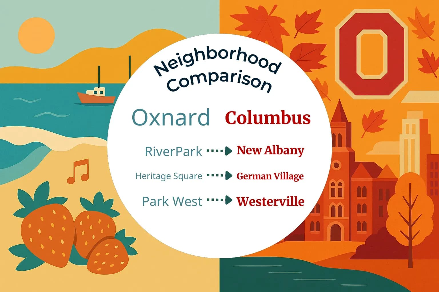 Oxnard vs Columbus Neighborhood Comparison