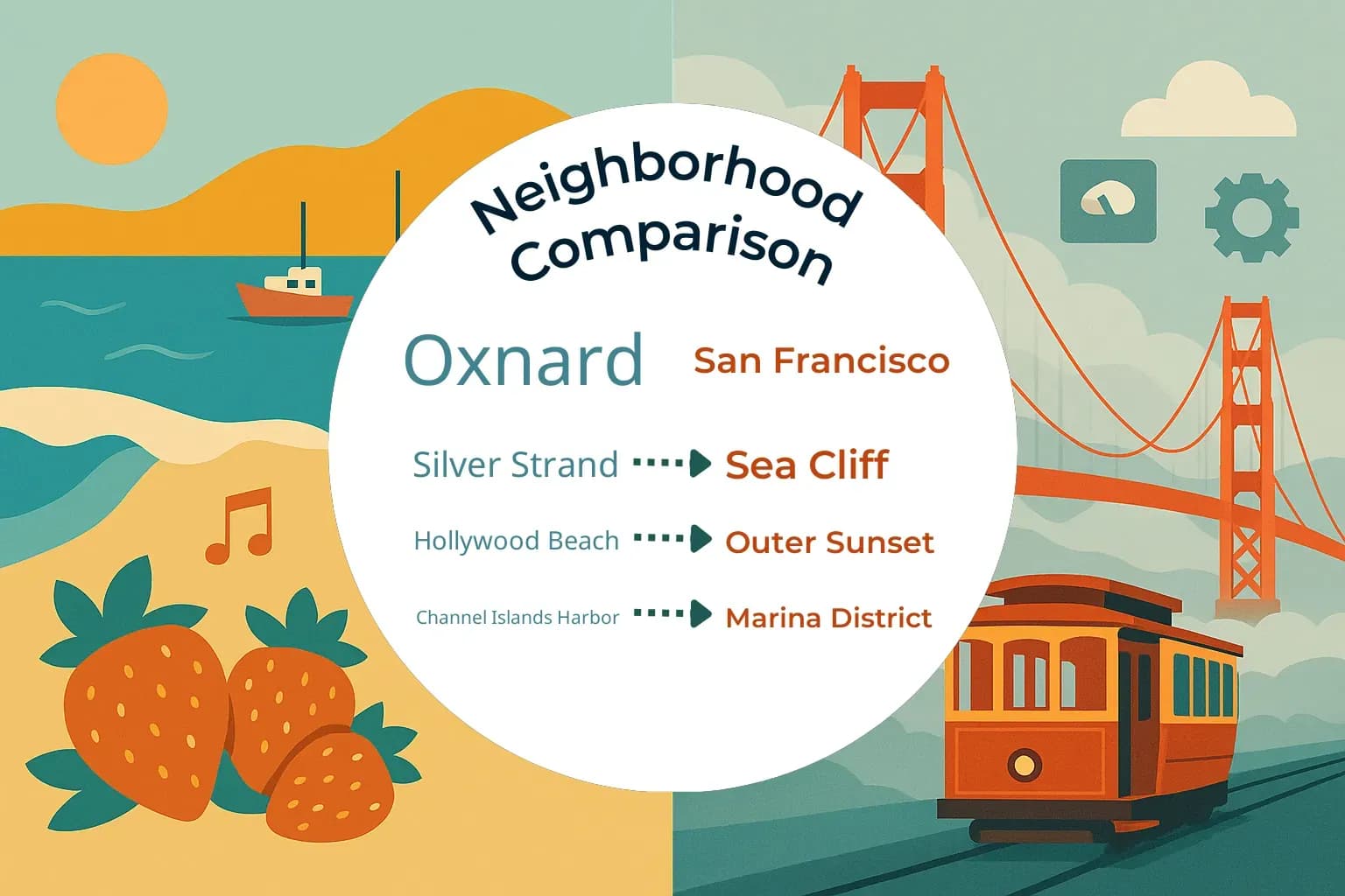 Oxnard vs San Francisco Neighborhood Comparison