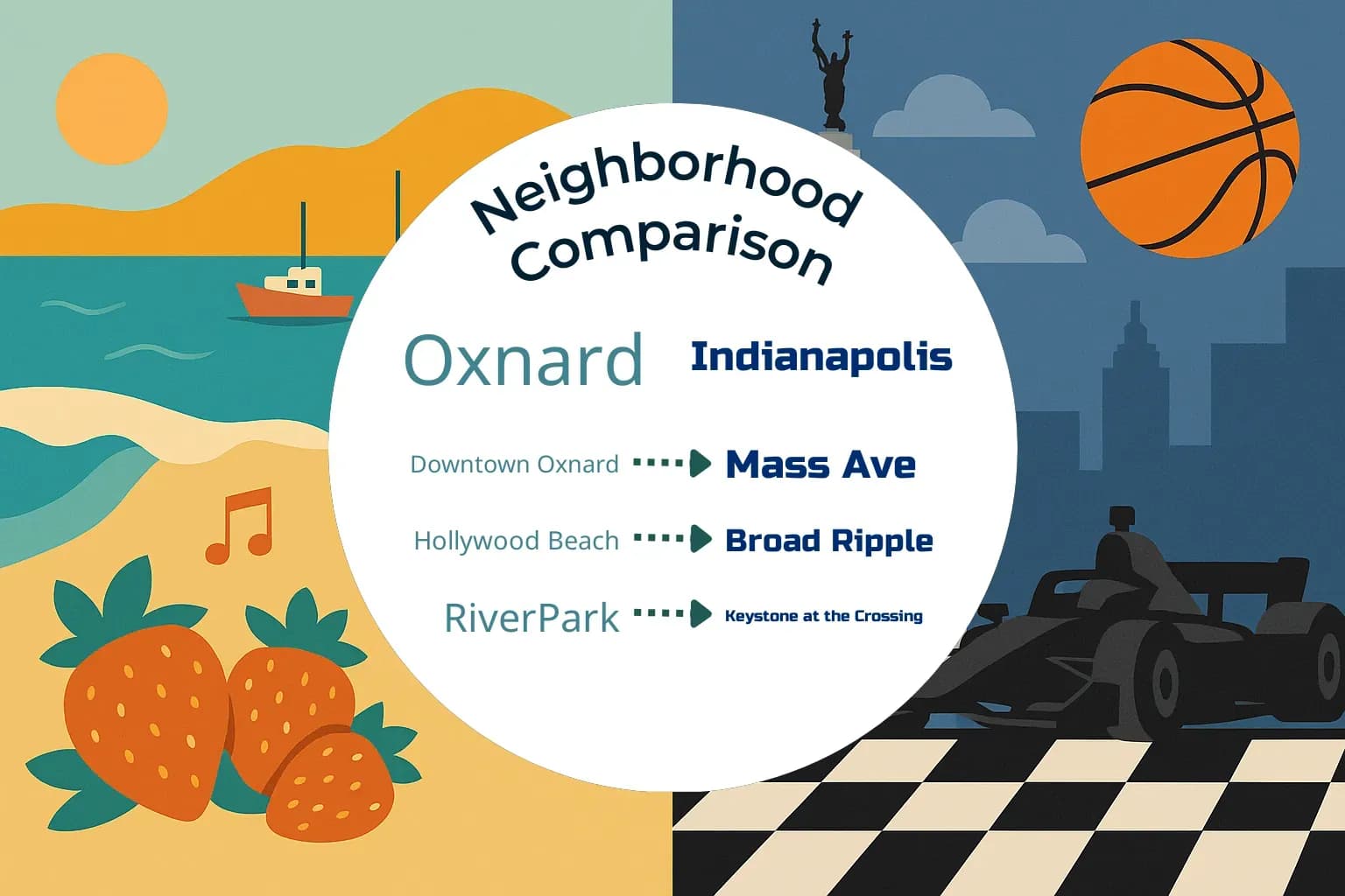 Oxnard vs Indianapolis Neighborhood Comparison