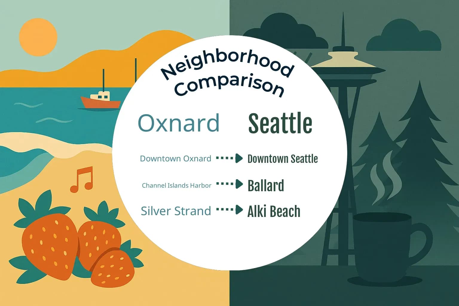 Oxnard vs Seattle Neighborhood Comparison