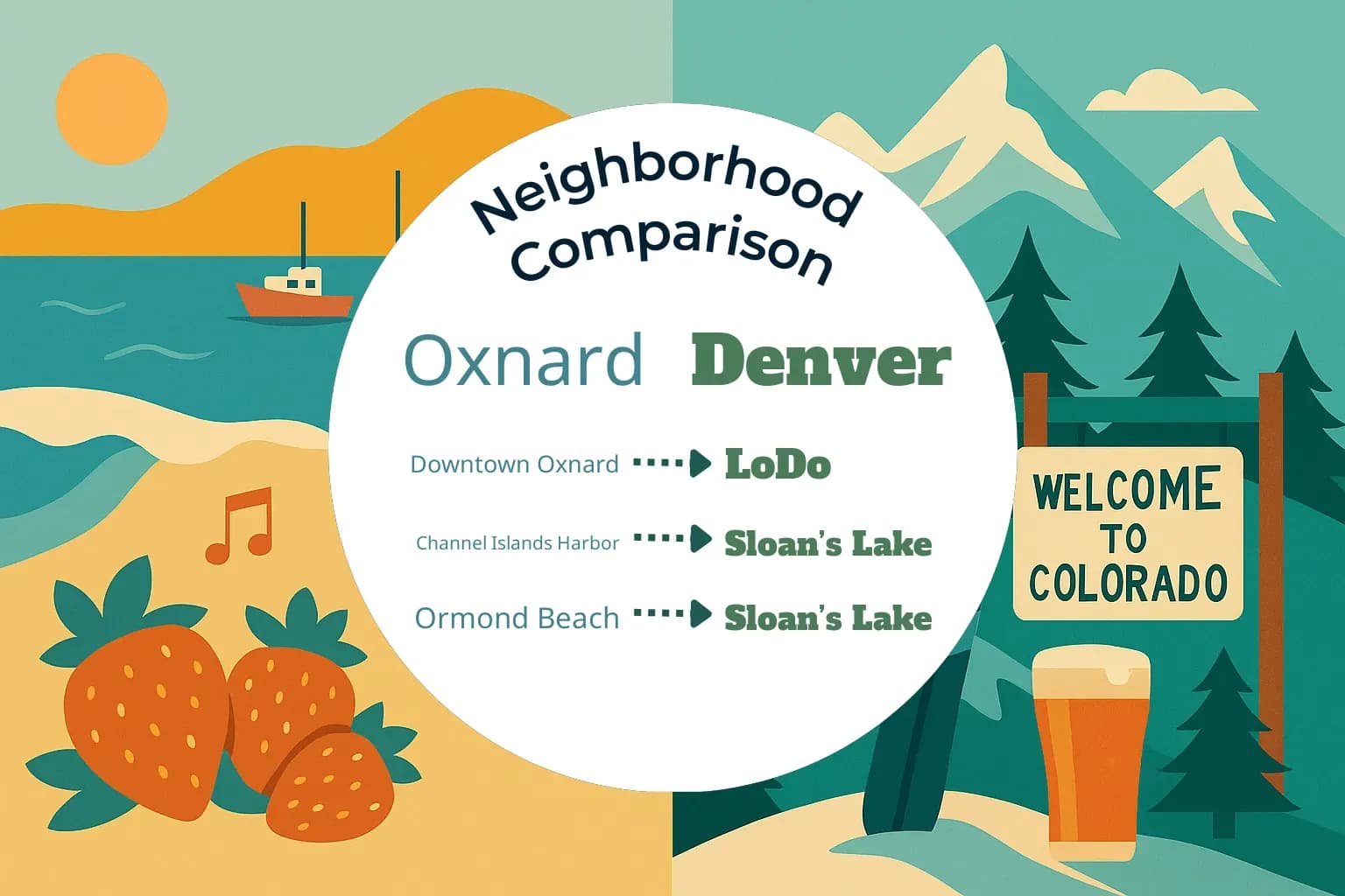 Oxnard vs Denver Neighborhood Comparison