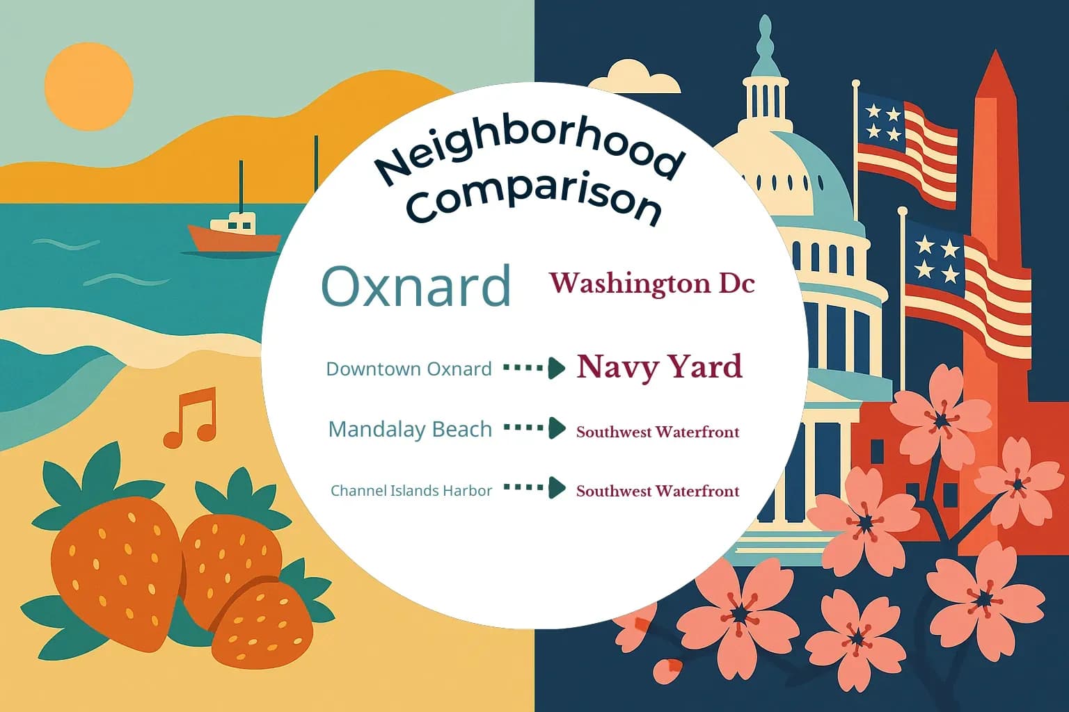 Oxnard vs Washington DC Neighborhood Comparison