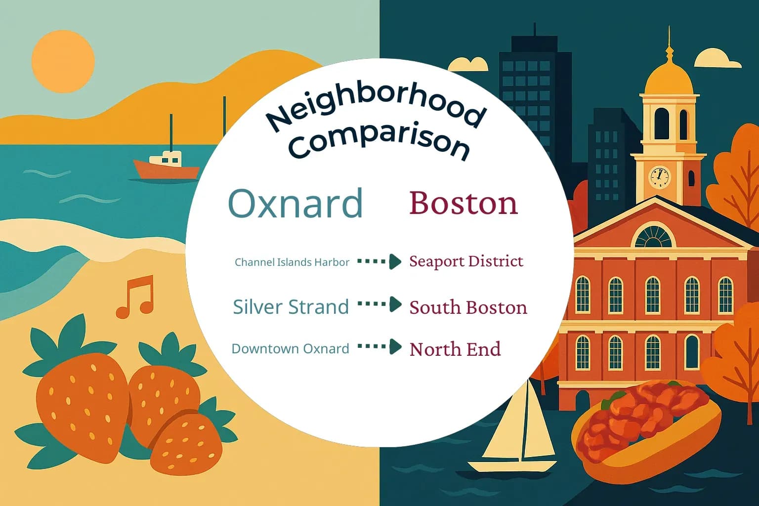 Oxnard vs Boston Neighborhood Comparison