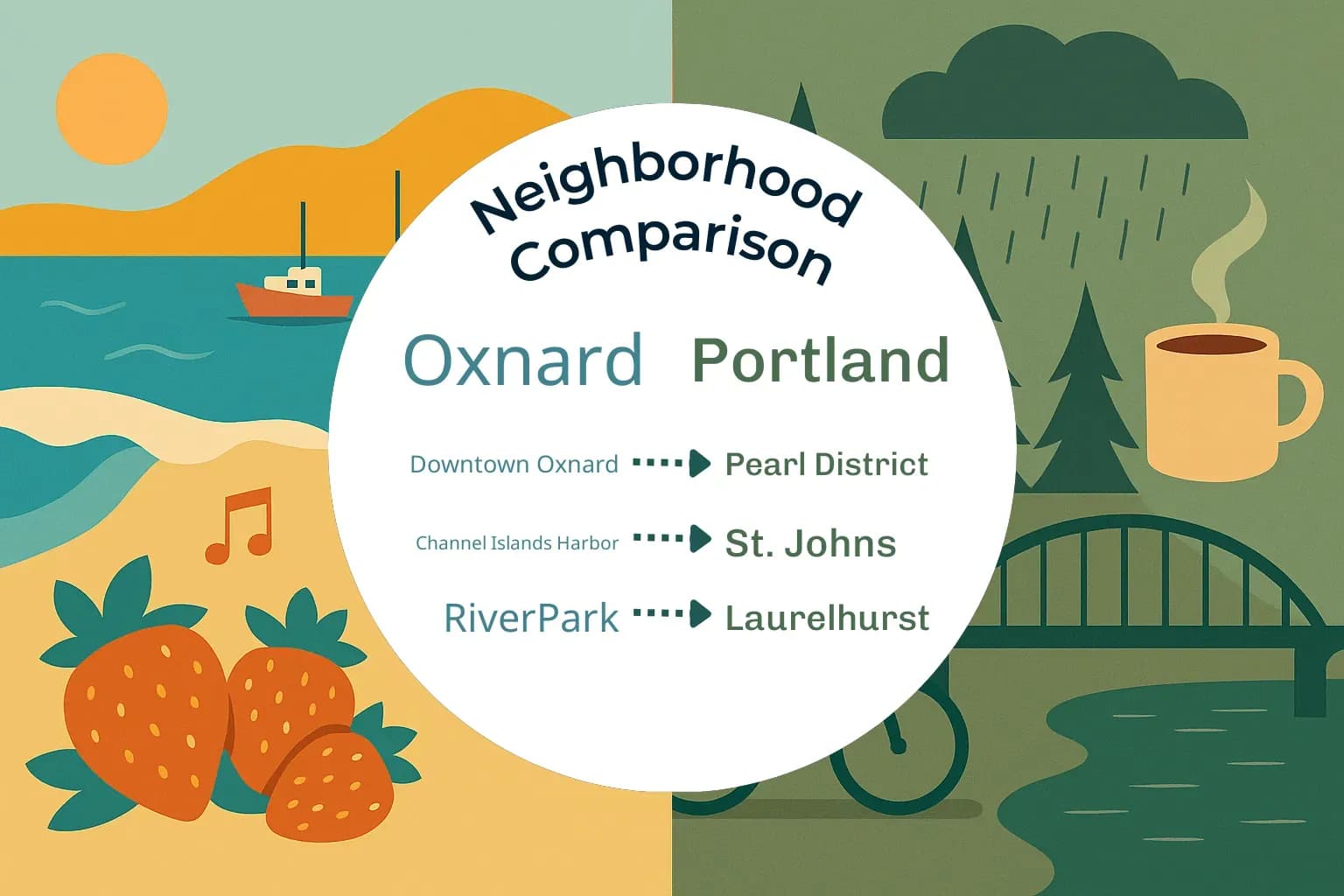 Oxnard vs Portland Neighborhood Comparison