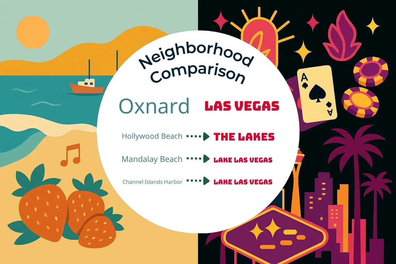 Oxnard vs Las Vegas Neighborhood Comparison
