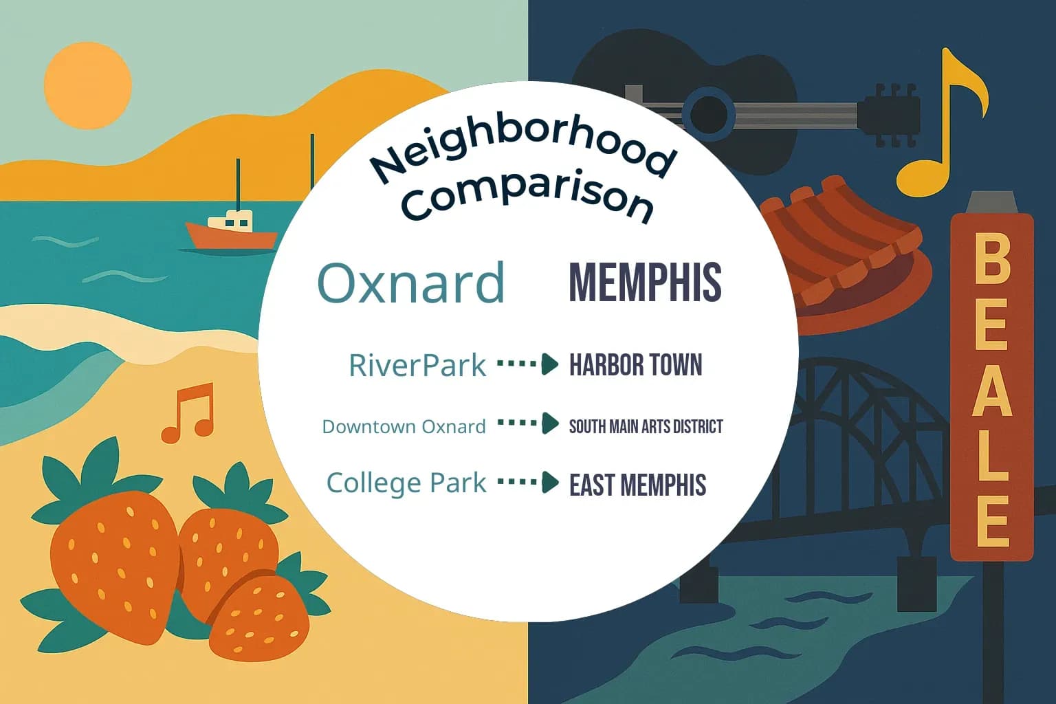 Oxnard vs Memphis Neighborhood Comparison