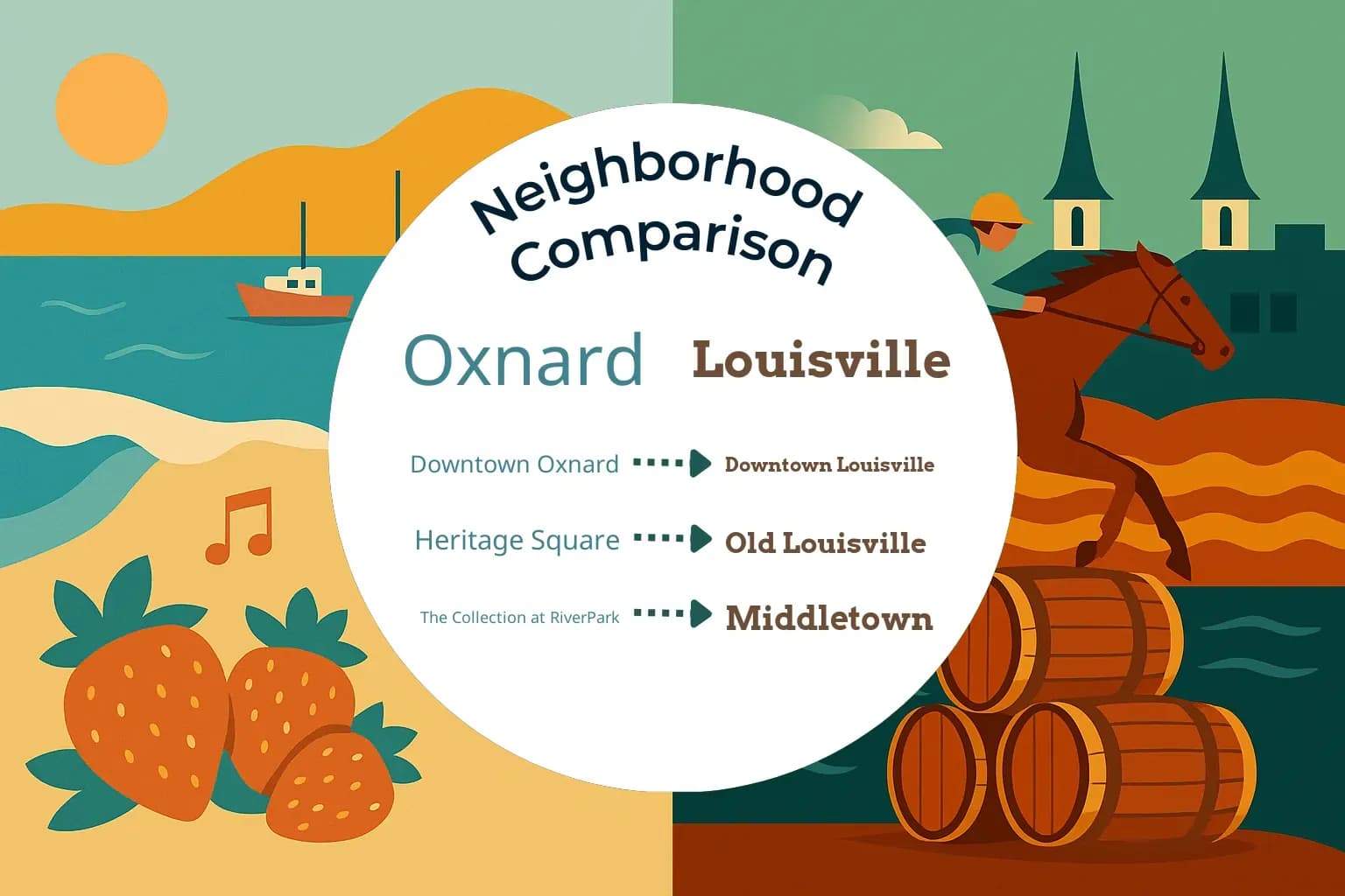 Oxnard vs Louisville Neighborhood Comparison