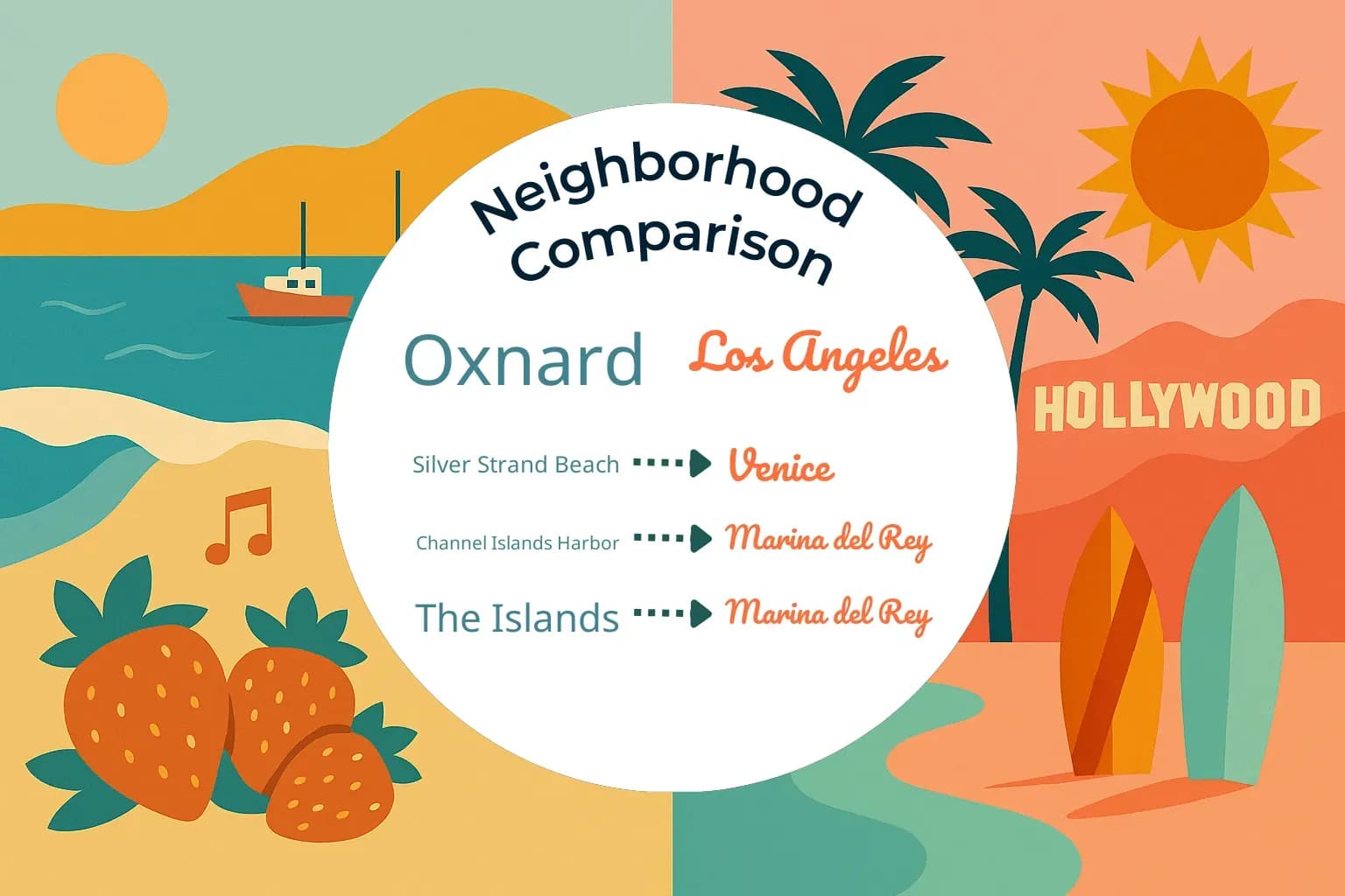Oxnard vs Los Angeles Neighborhood Comparison