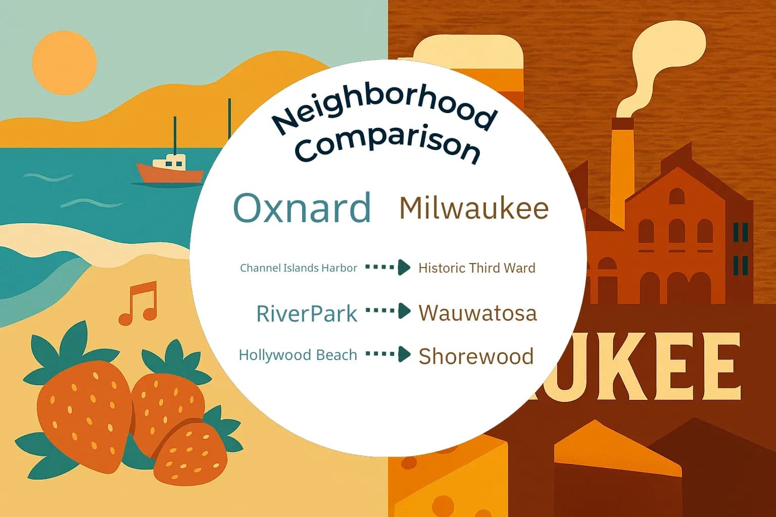 Oxnard vs Milwaukee Neighborhood Comparison