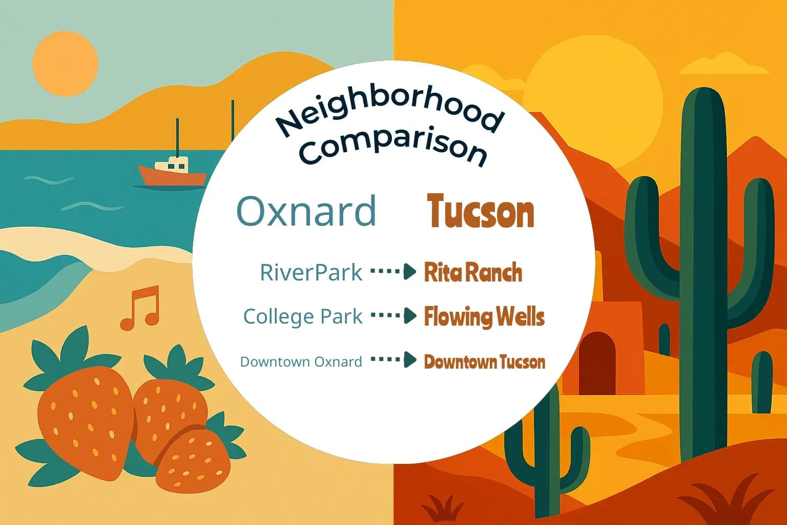 Oxnard vs Tucson Neighborhood Comparison