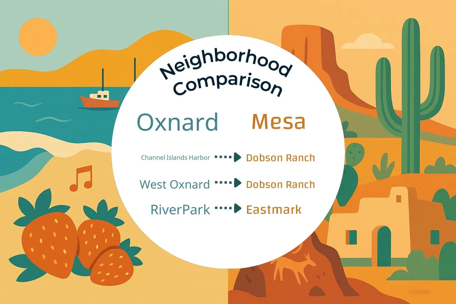 Oxnard vs Mesa Neighborhood Comparison