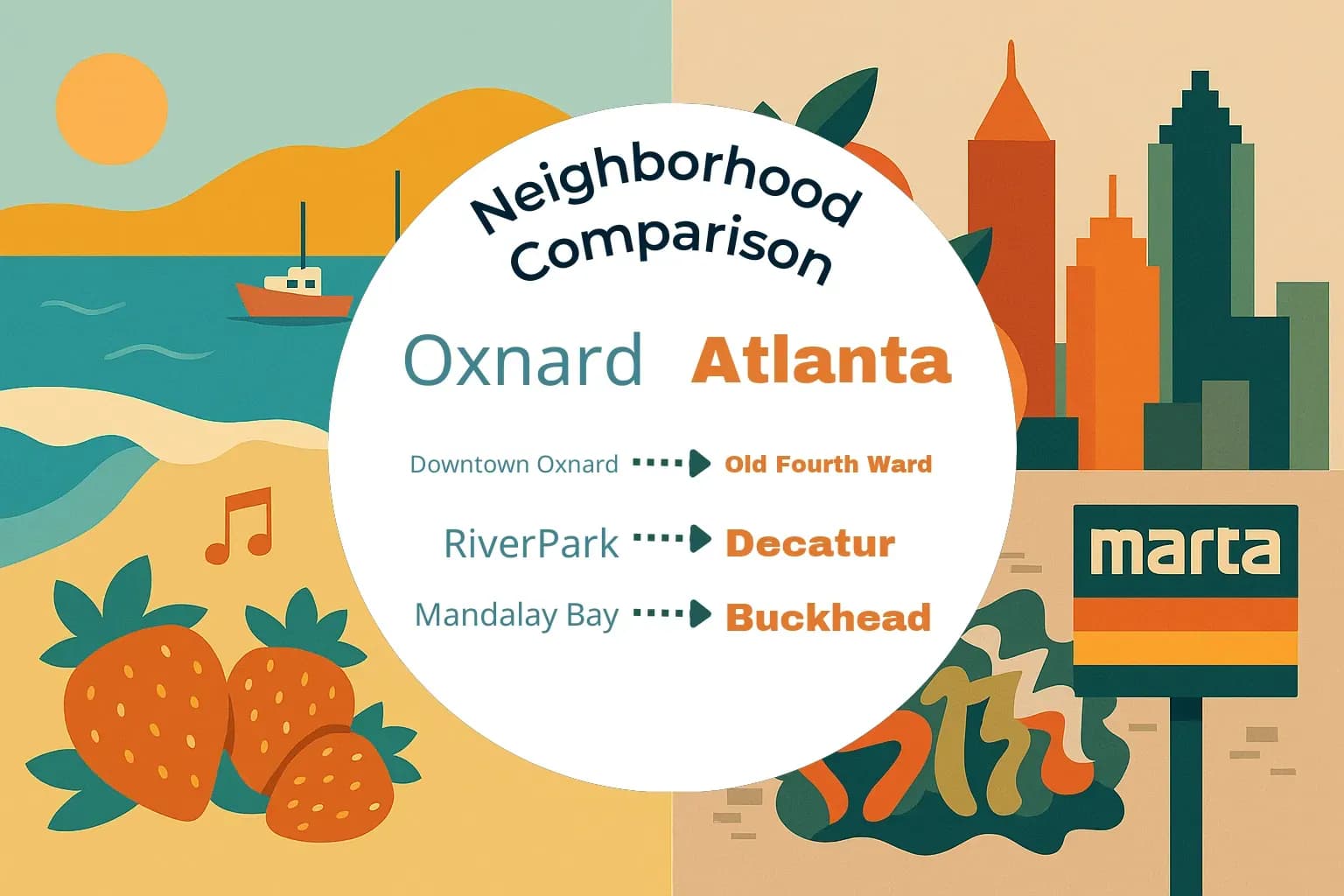 Oxnard vs Atlanta Neighborhood Comparison