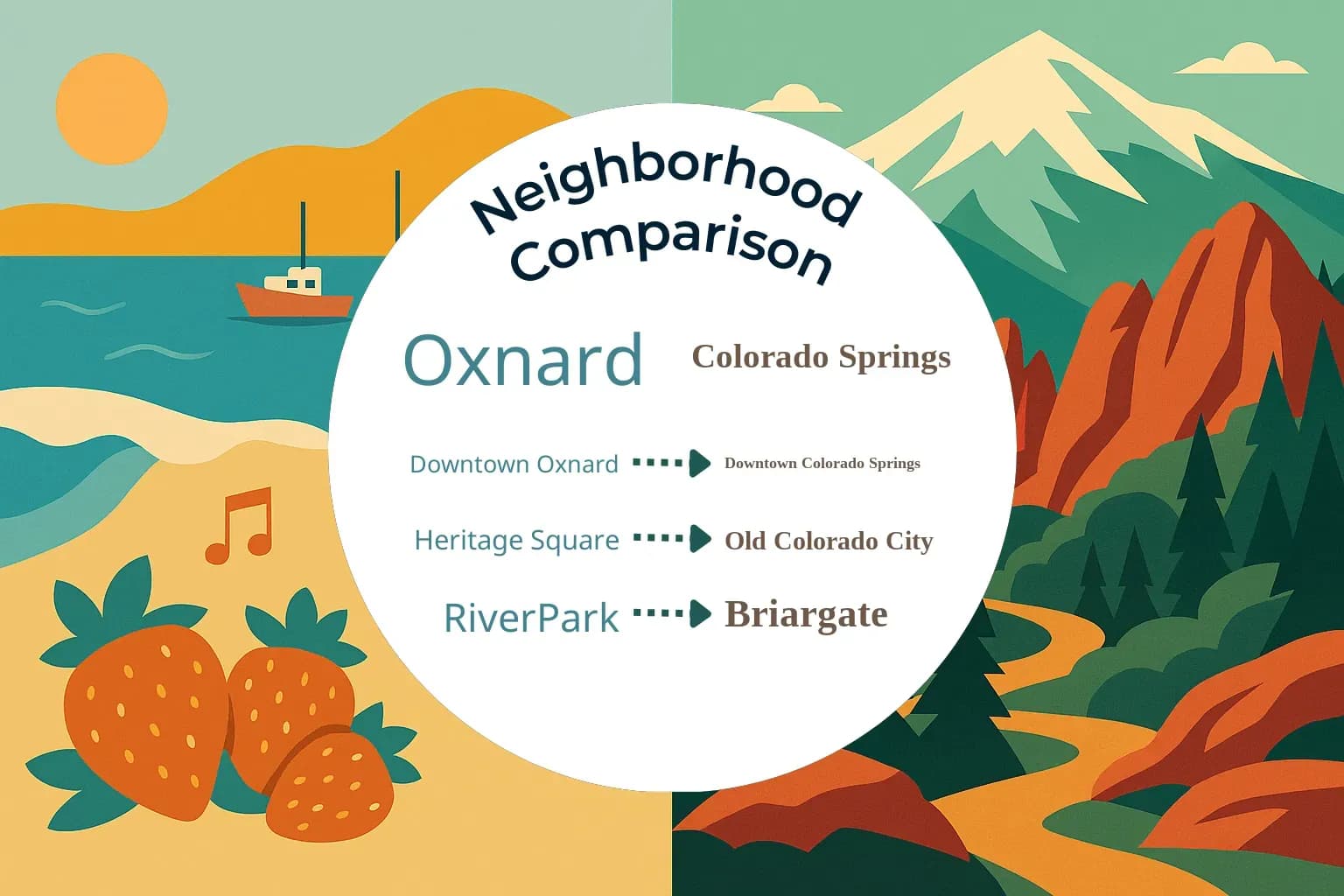 Oxnard vs Colorado Springs Neighborhood Comparison
