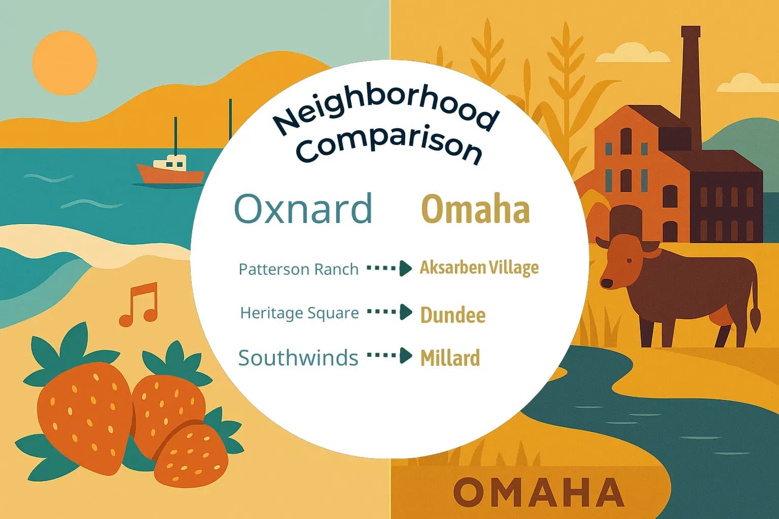 Oxnard vs Omaha Neighborhood Comparison