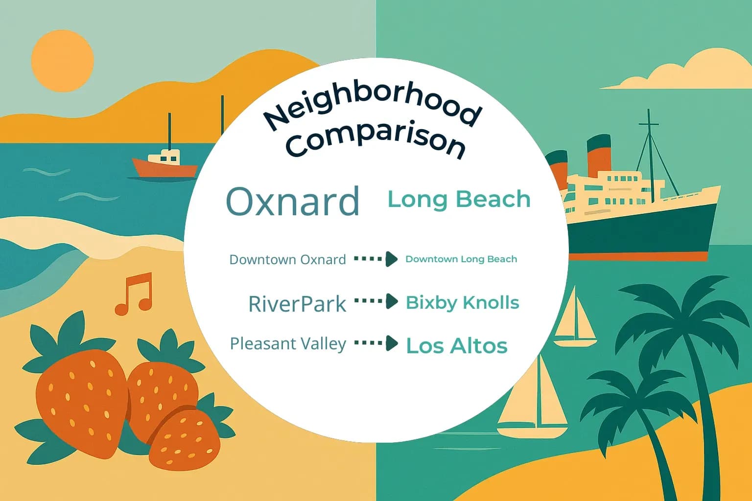 Oxnard vs Long Beach Neighborhood Comparison