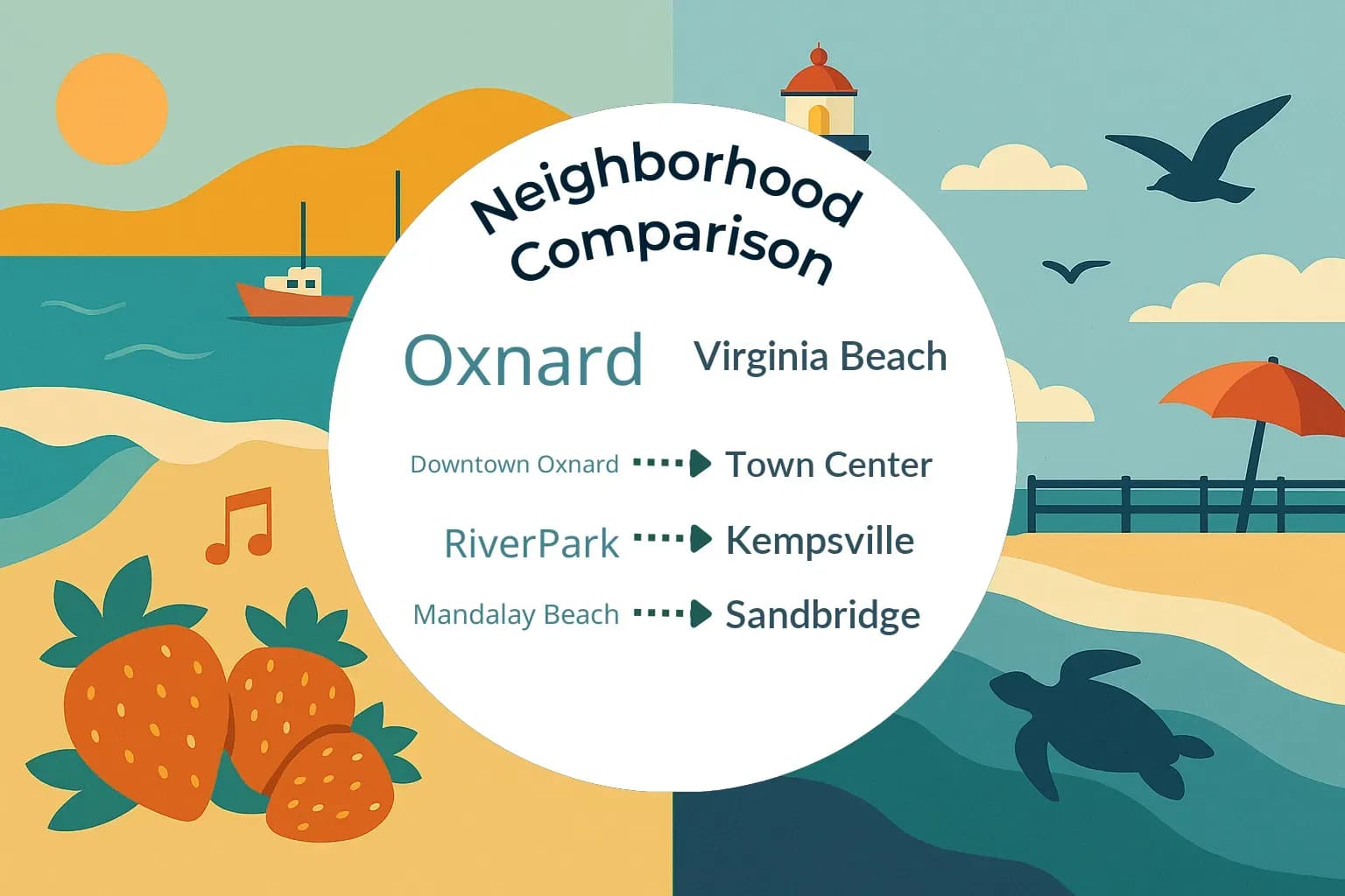 Oxnard vs Virginia Beach Neighborhood Comparison