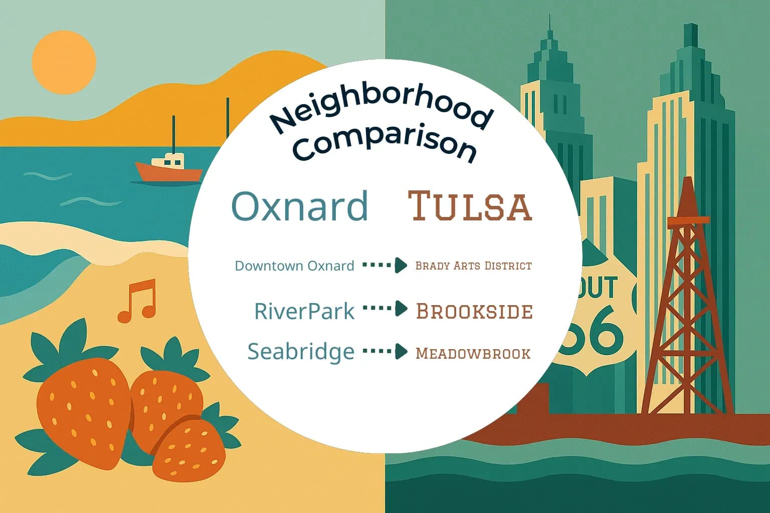 Oxnard vs Tulsa Neighborhood Comparison