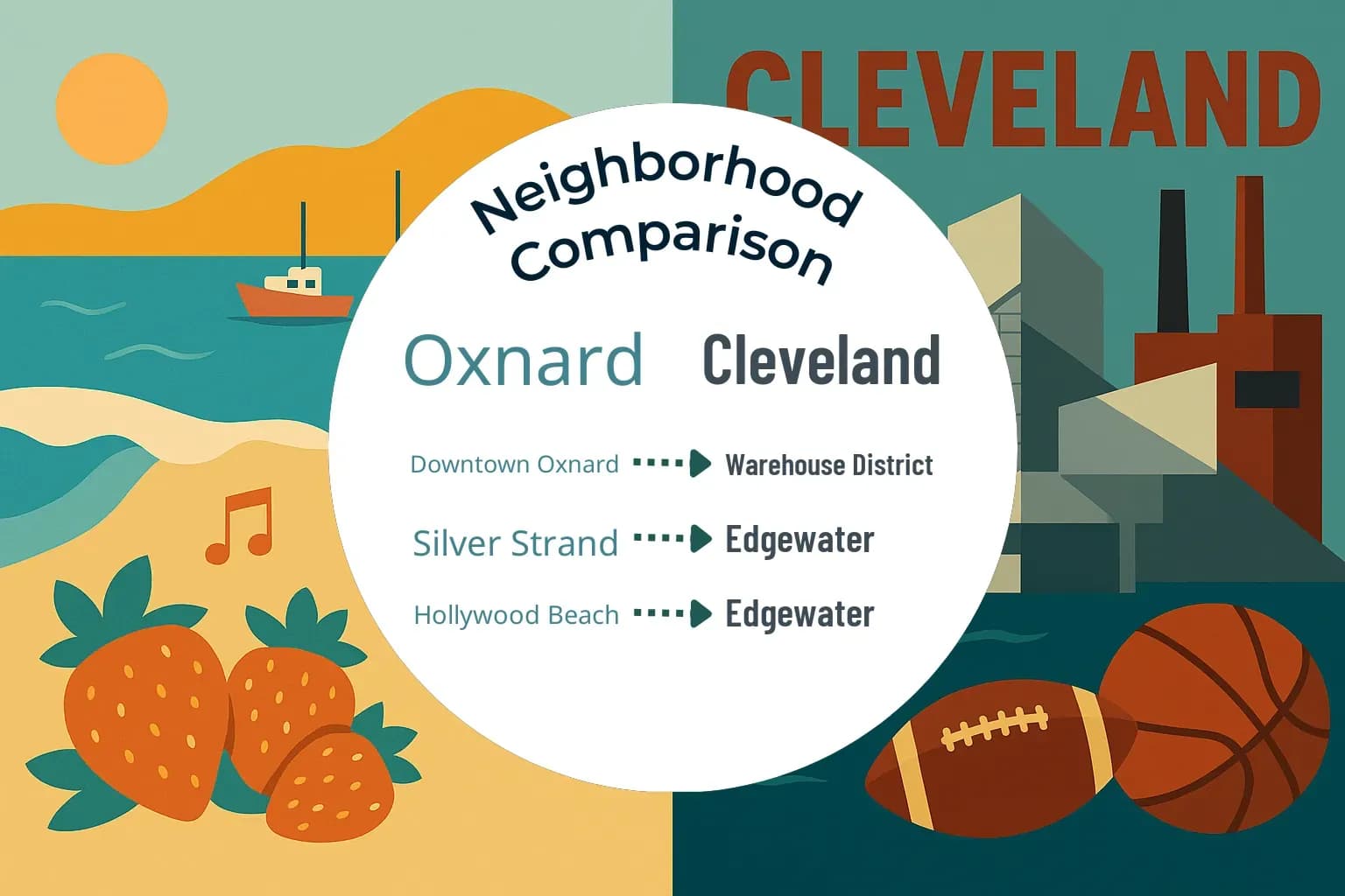 Oxnard vs Cleveland Neighborhood Comparison