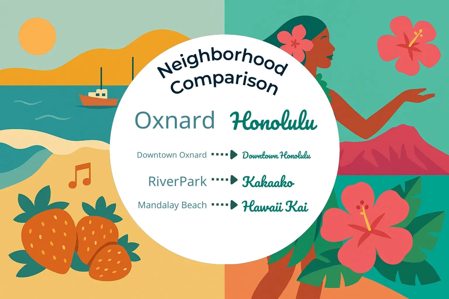Oxnard vs Honolulu Neighborhood Comparison