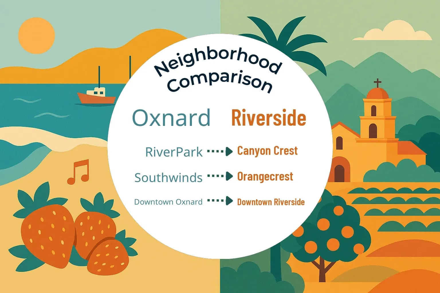 Oxnard vs Riverside Neighborhood Comparison