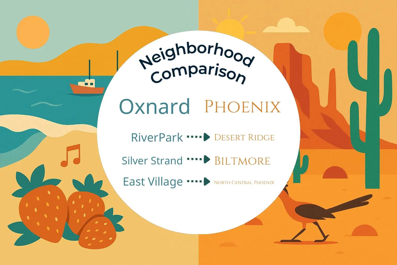 Oxnard vs Phoenix Neighborhood Comparison