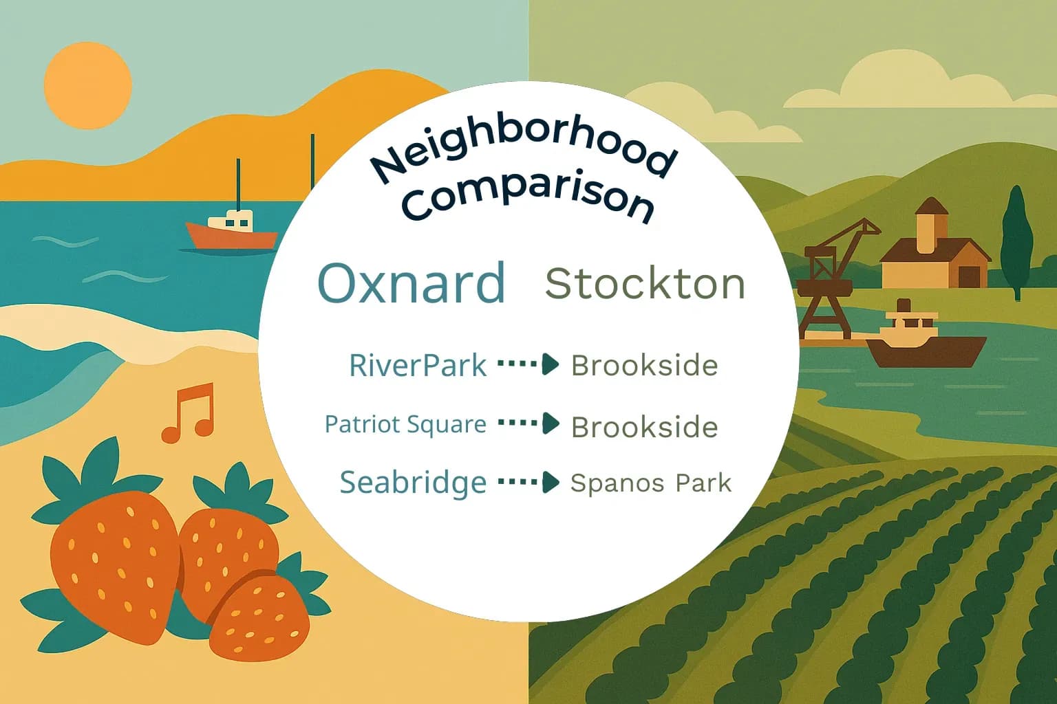 Oxnard vs Stockton Neighborhood Comparison