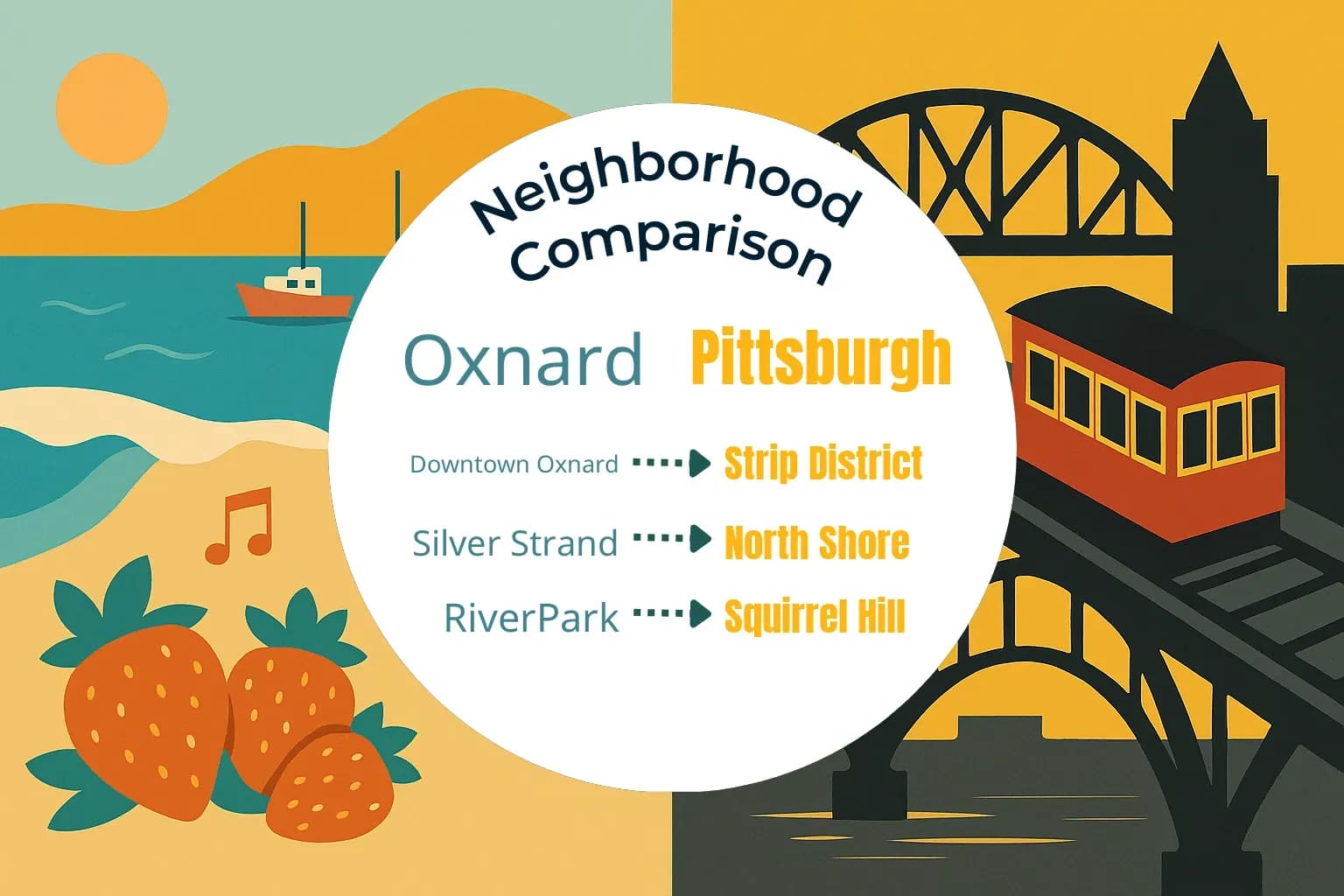Oxnard vs Pittsburgh Neighborhood Comparison