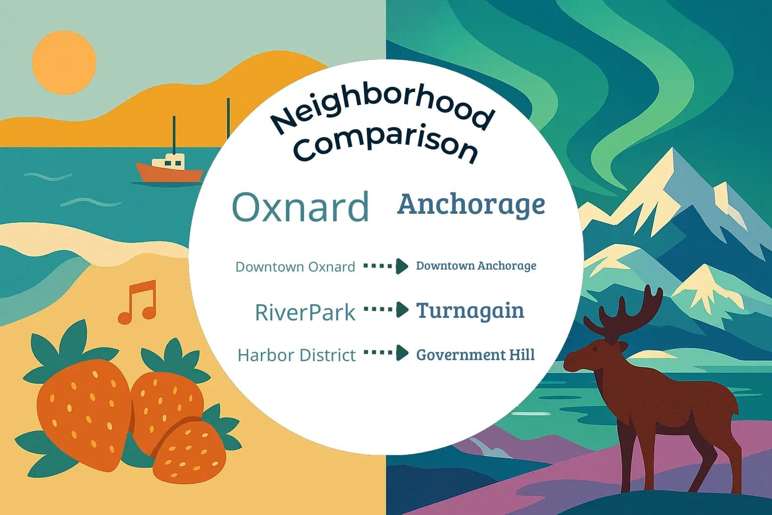 Oxnard vs Anchorage Neighborhood Comparison