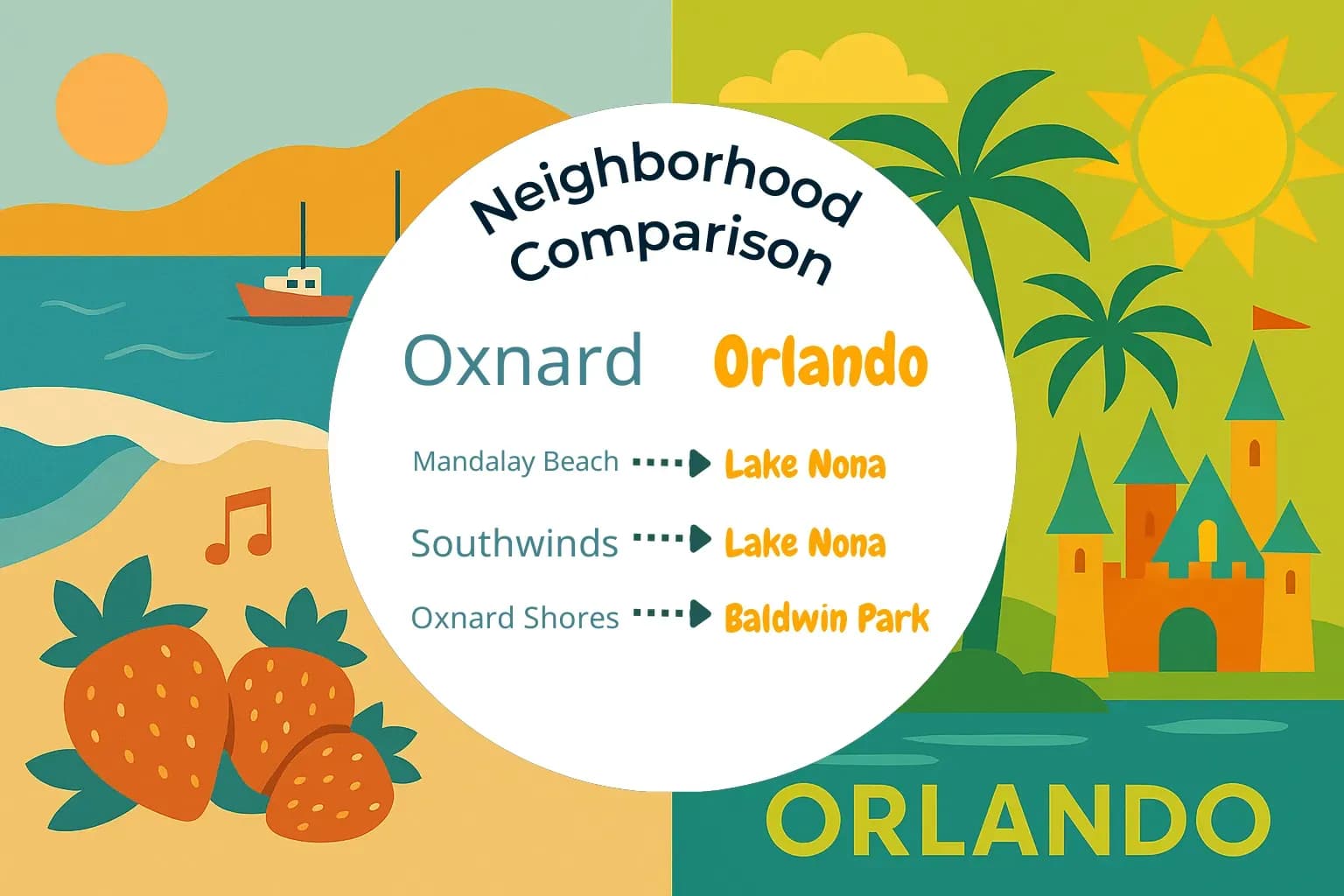Oxnard vs Orlando Neighborhood Comparison