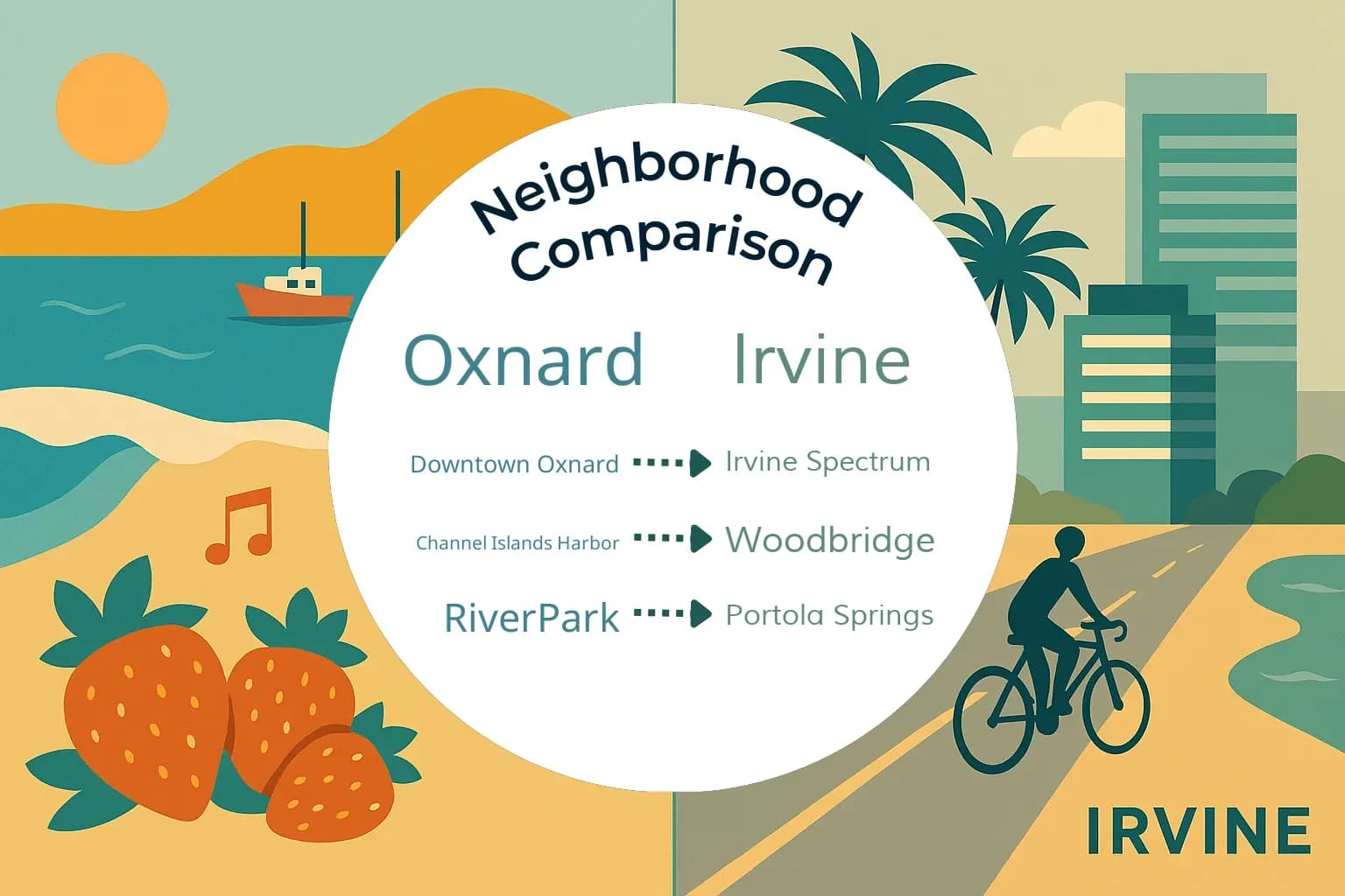 Oxnard vs Irvine Neighborhood Comparison