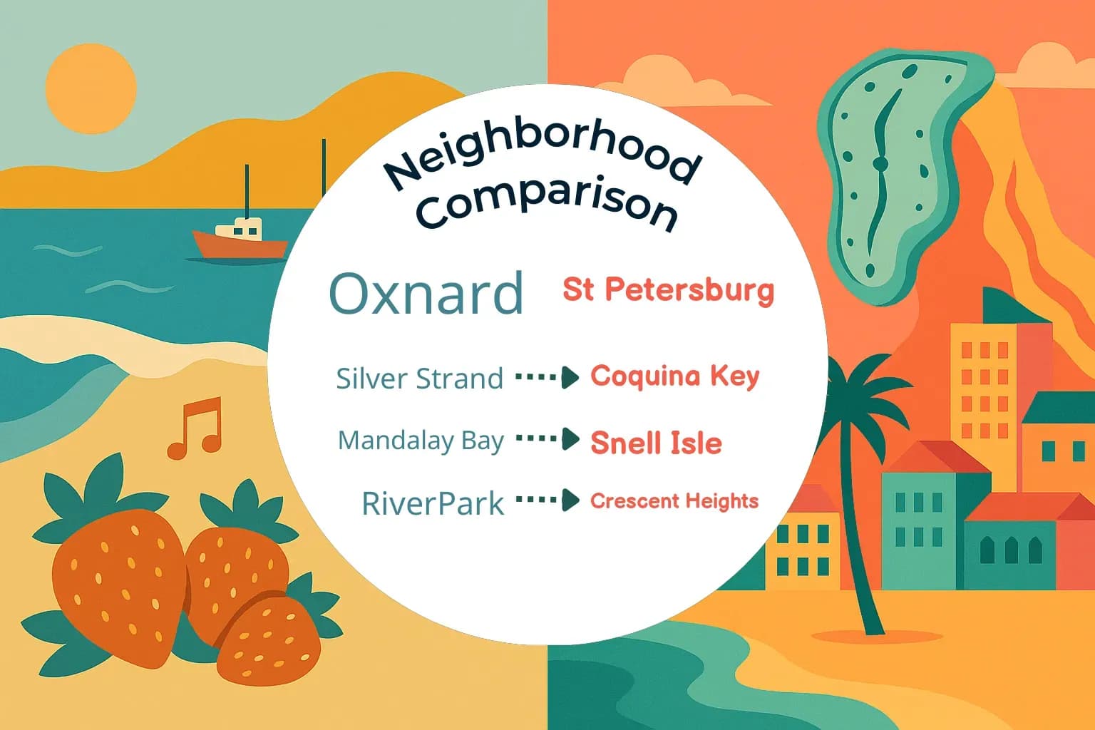 Oxnard vs St. Petersburg Neighborhood Comparison
