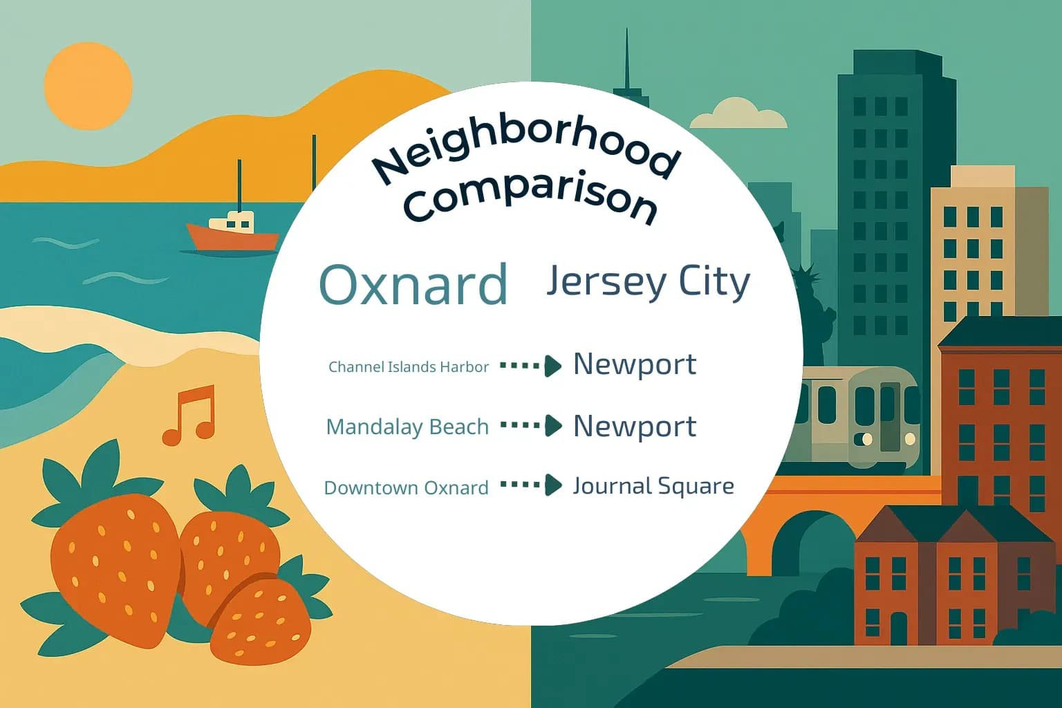 Oxnard vs Jersey City Neighborhood Comparison